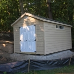 East Troy WI 10x15 Built on site with gable soffits